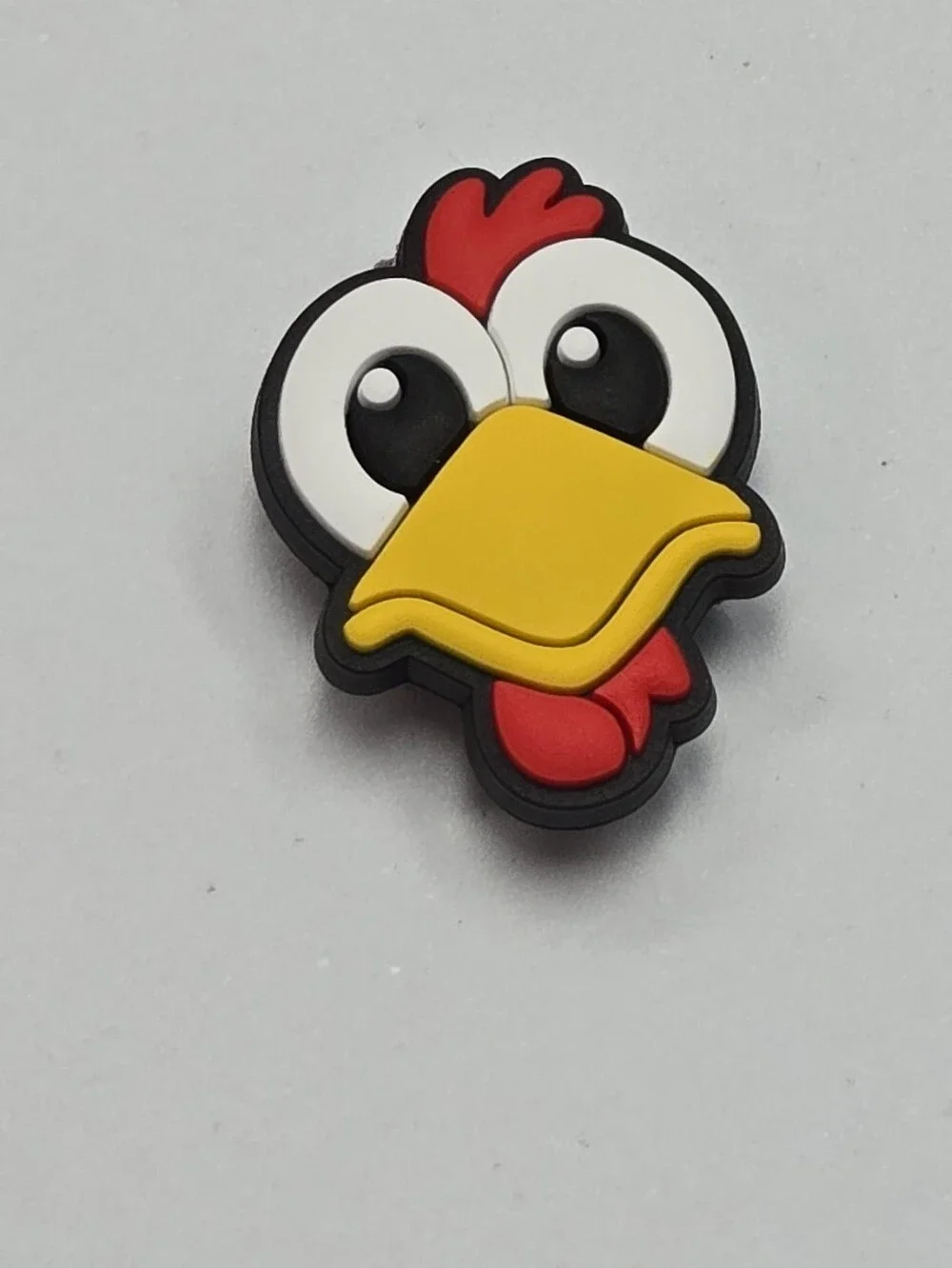 Chicken Croc Shoe Charm Funny Rooster Face Farm Animal Jibbitz Style Barnyard